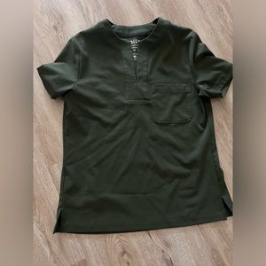 Welles scrub top - green